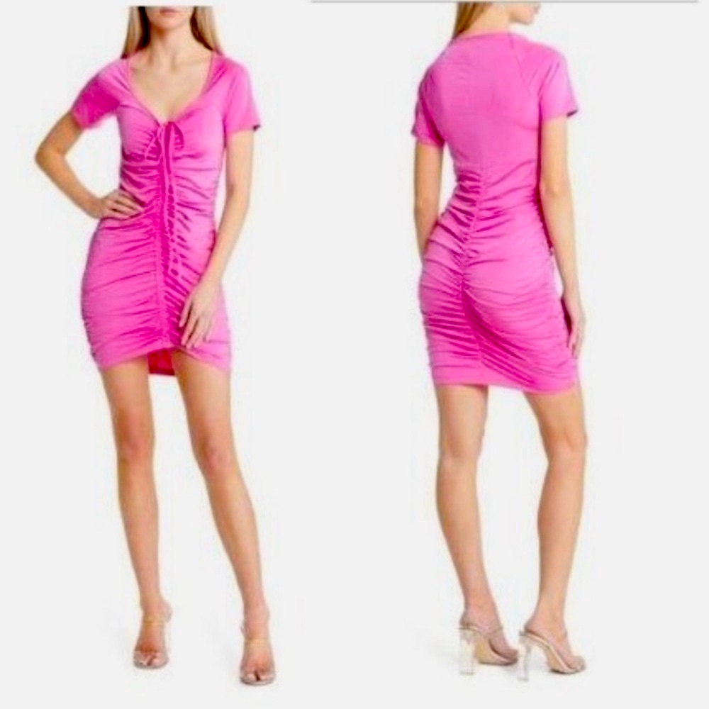 Open Edit Pink Ruched Dress from Nordstrom